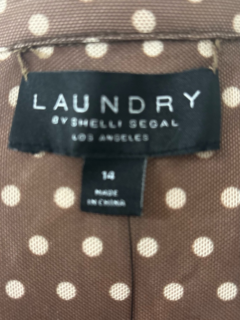 Laundry By Shelli Segal Brown Polka Dot Wrap Maxi Dress - Picture 3 of 6